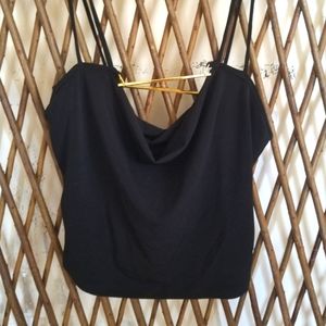 Black Double Strap Cami Top